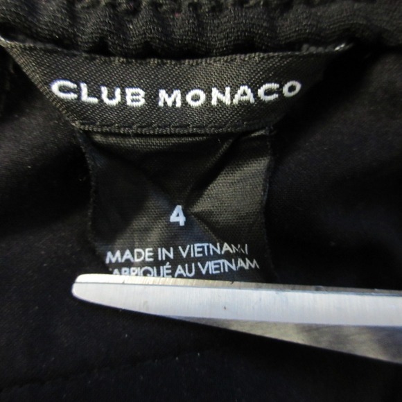 Club Monaco Dress Pants Trouser Women 4 Black Pull On Casual Travel 384 - Picture 3 of 13